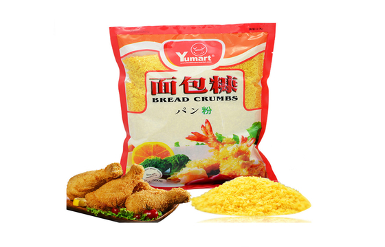 Pães ralados japoneses de Panko da planície amarela do trigo