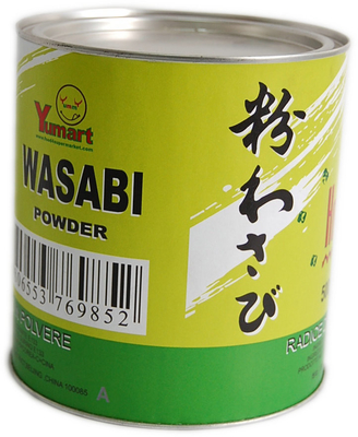 O armorácio puro do Wasabi pulveriza o pó japonês conveniente picante da mostarda
