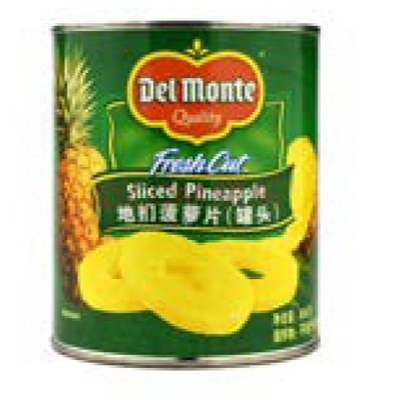 O abacaxi enlatado no xarope enlatou os vegetais de frutos 567g 3kg