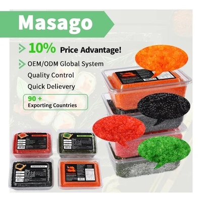 500g temperou culinárias de Roe Masago Orange For Japanese do badejo