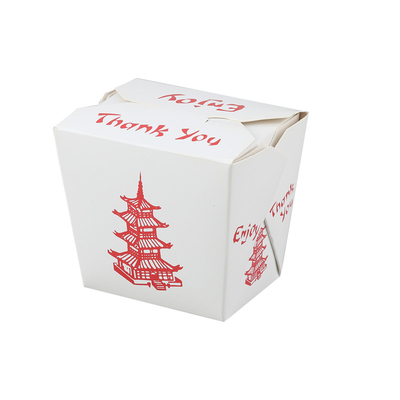 Caixa de papel dura para viagem Tray Kraft Food Noodle Box do retângulo descartável