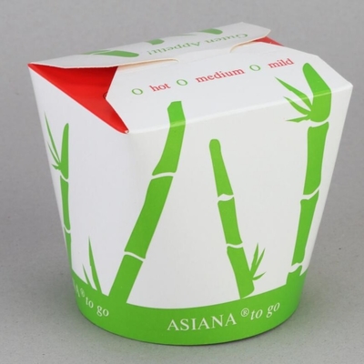 Caixa de papel dura para viagem Tray Kraft Food Noodle Box do retângulo descartável