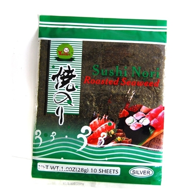 10 folhas Nori Seaweed Kosher Roasted Nori orgânica Alga For Sushi Roll