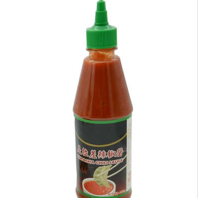 Garrafa plástica Chili Powder Sauce Hot Spicy 482g*12bottles da loja