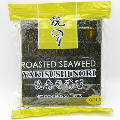 Yaki Roasted dourado Nori Seaweed Crispy 50 Nori Algae Sheets