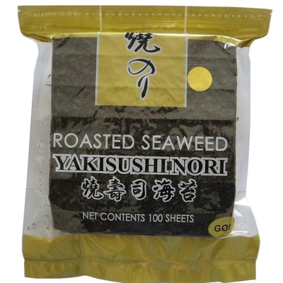 Yaki Roasted dourado Nori Seaweed Crispy 50 Nori Algae Sheets