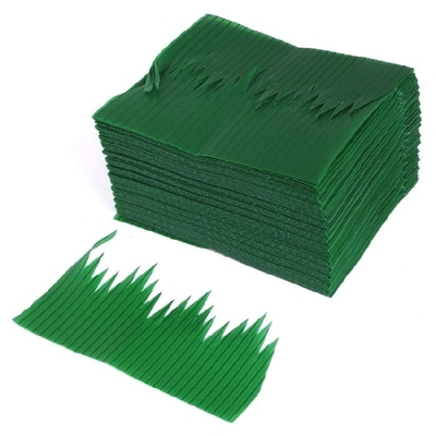 alimento verde da folha de 7.5cm que serve a folha plástica do sushi da decoração das ferramentas