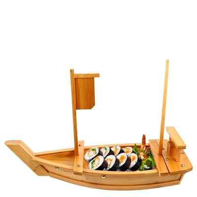 O serviço de bambu do alimento do Sashimi japonês utiliza ferramentas o barco do sushi de 200cm