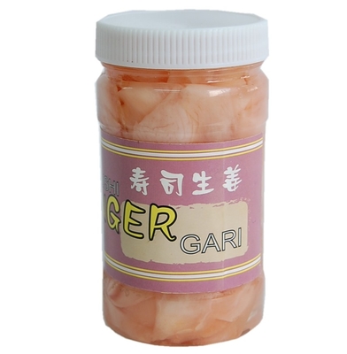 340g Ginger Slice White And Pink conservado doce chinês na garrafa