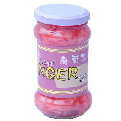 340g Ginger Slice White And Pink conservado doce chinês na garrafa