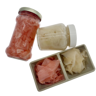 340g Ginger Slice White And Pink conservado doce chinês na garrafa