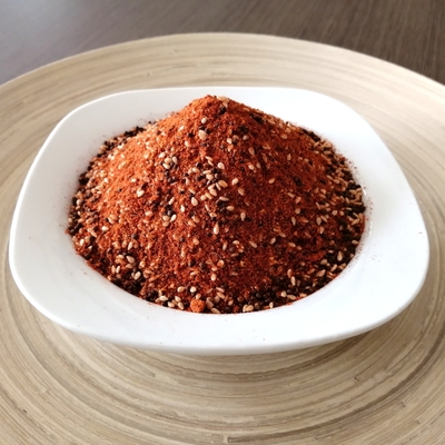 Pacote secado da garrafa do tempero 50g da pimenta do molho de pimentões de Togarashi Shichimi
