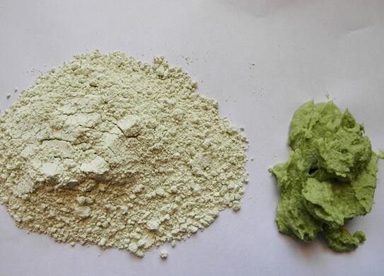 O armorácio puro do Wasabi pulveriza o pó japonês conveniente picante da mostarda