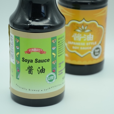 250ml estilo chinês Jade Bridge Soy Sauce Light escura para o supermercado