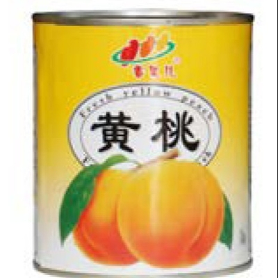 Fruto imediato pêssego amarelo enlatado no xarope claro 425g 820g