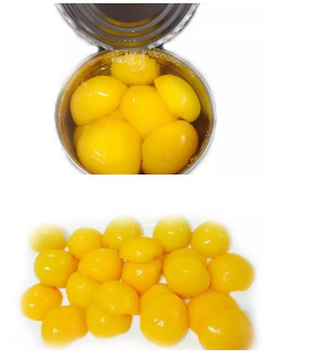 Fruto imediato pêssego amarelo enlatado no xarope claro 425g 820g
