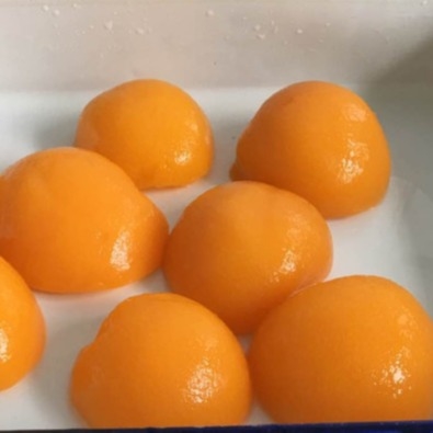 Fruto imediato pêssego amarelo enlatado no xarope claro 425g 820g