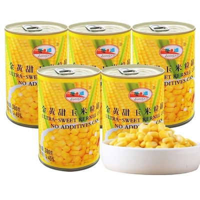 250G enlatou os vegetais que congelam o milho doce do núcleo do milho doce