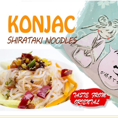 Fibra orgânica dietético Jelly Noodles Tasteless Konjac dos macarronetes de um Shirataki de zero calorias