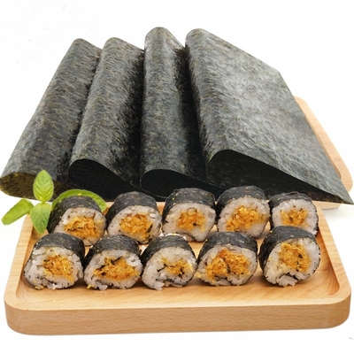 B classifica o sushi Roasted 100 folhas japonês Nori Dark Green Crispy de Yaki da alga